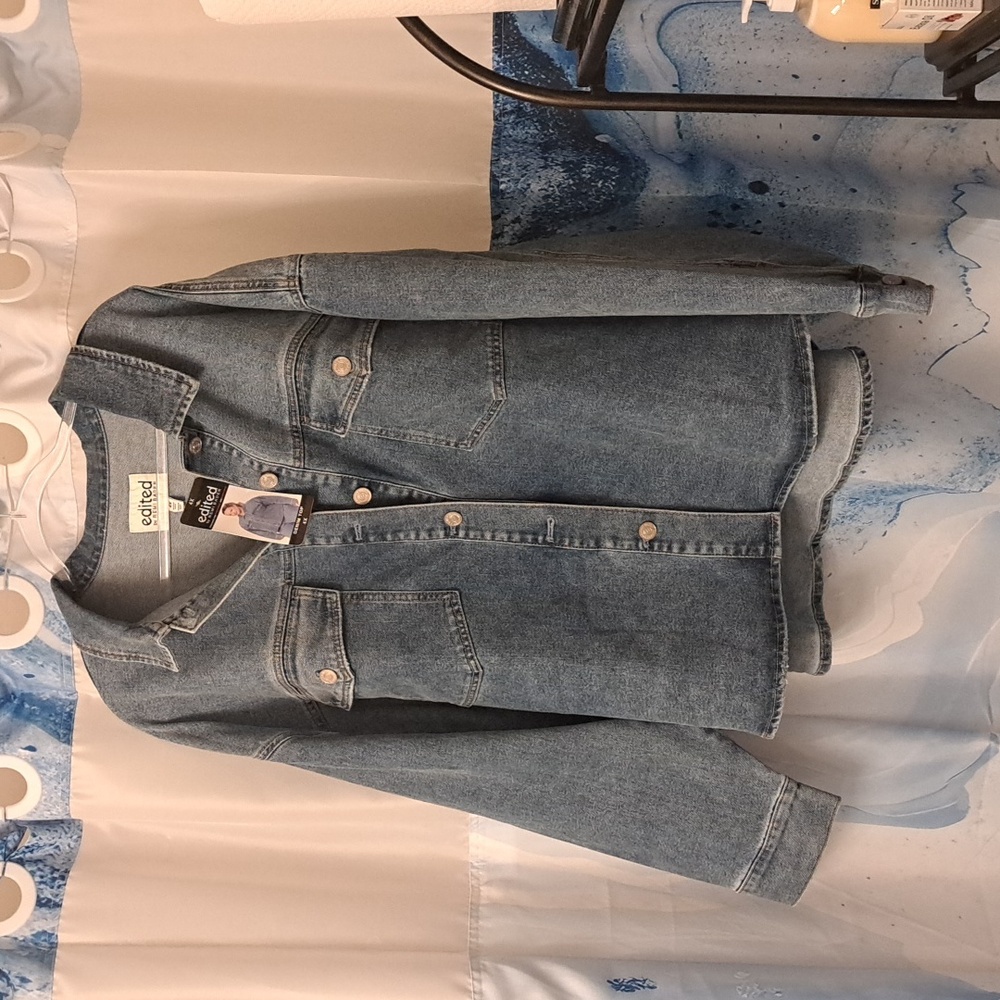 NWT Edited by Remi Bader Women's Denim Top or Shacket Size 4X